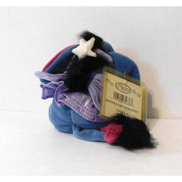 Disney Store Sugar Plum Fairy Eeyore Mini Bean Bag Plush 7" Tags Exclusive - Picture 4 of 7